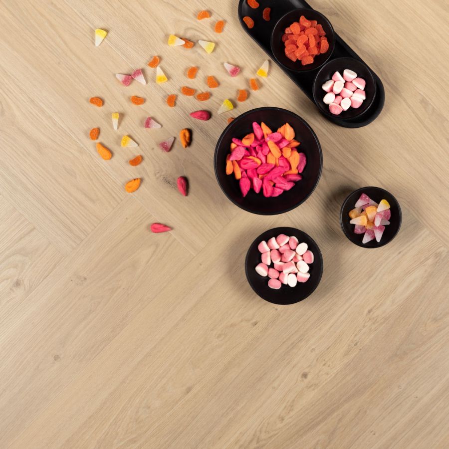 Douwes Dekker Visgraat crème brûlée PVC-Klik - Afbeelding 2