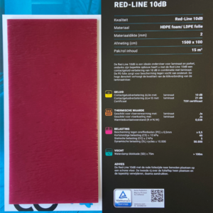 CO-PRO RED-LINE 10DB Laminaat/Parket 15m2