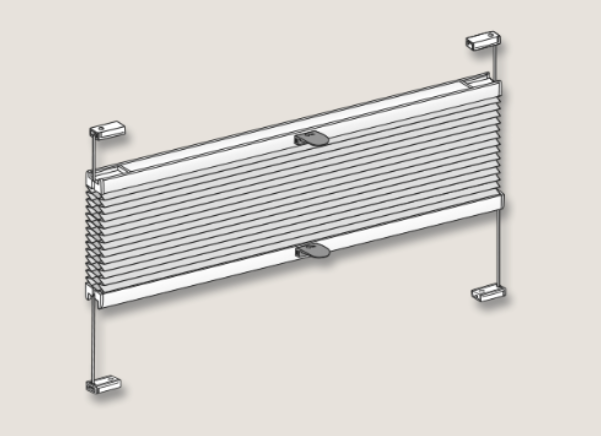 Honingraatplissés raamdecoratie