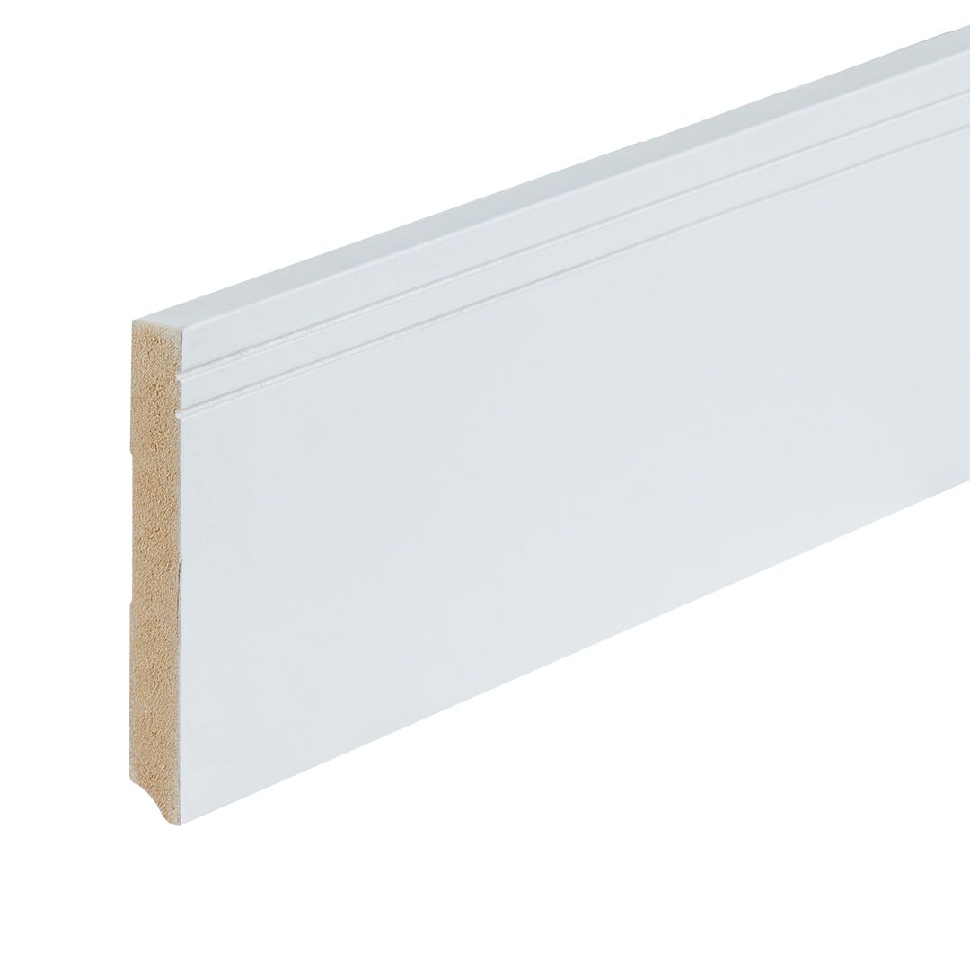 Gelakte plint milaan wit 120x15 2,4 m1