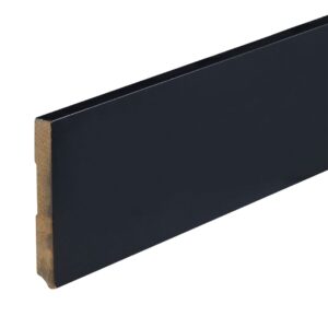 Gelakte plint amsterdam zwart 120x15 2,4 m1