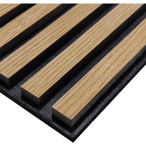 Akoestisch wandpaneel licht eiken 260 cm x 52,6 cm