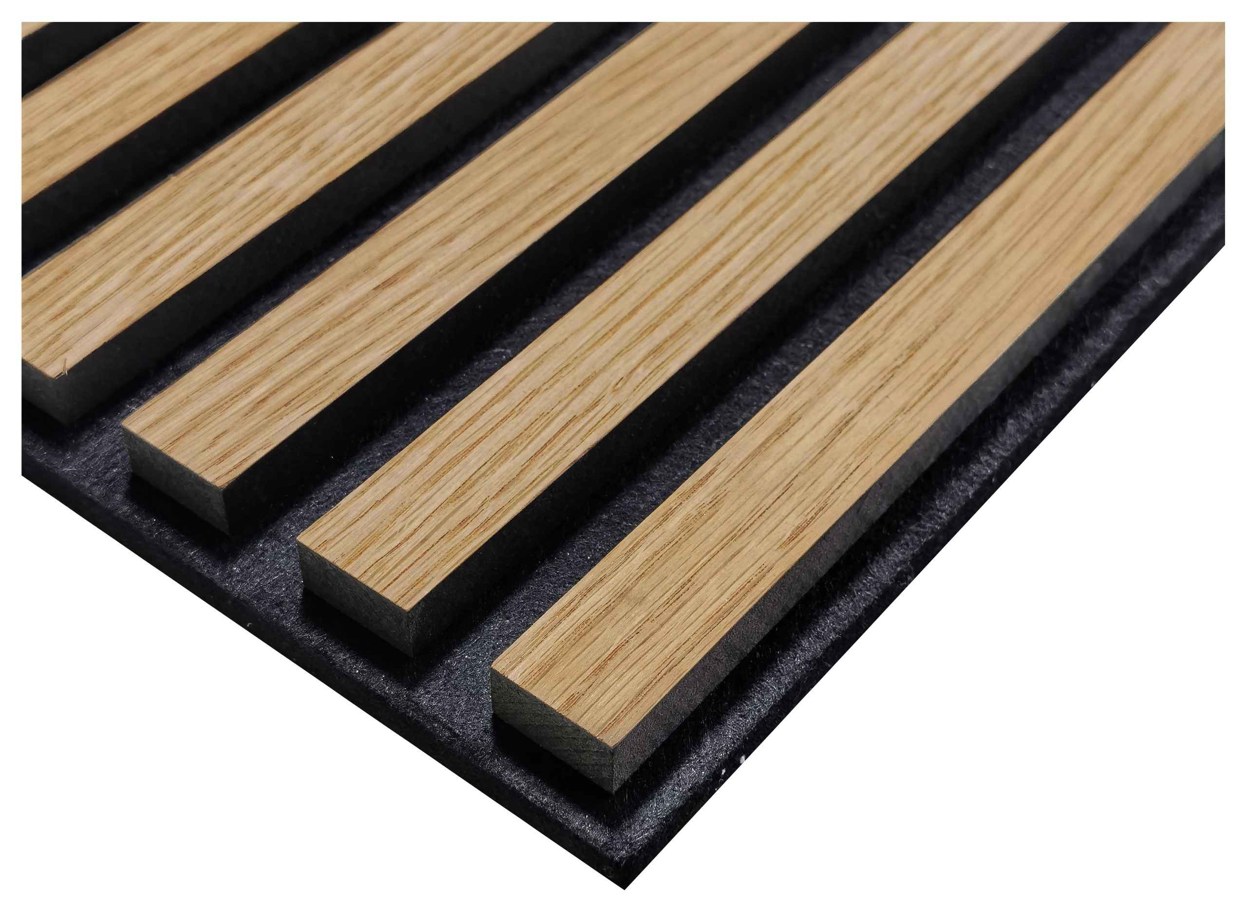 Akoestisch wandpaneel licht eiken 260 cm x 52,6 cm